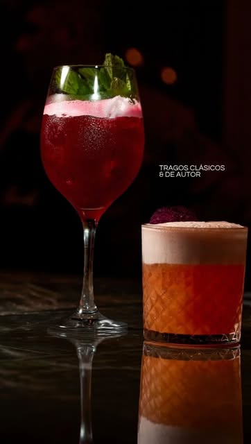 Cocktails de Kyoshi sobre la barra